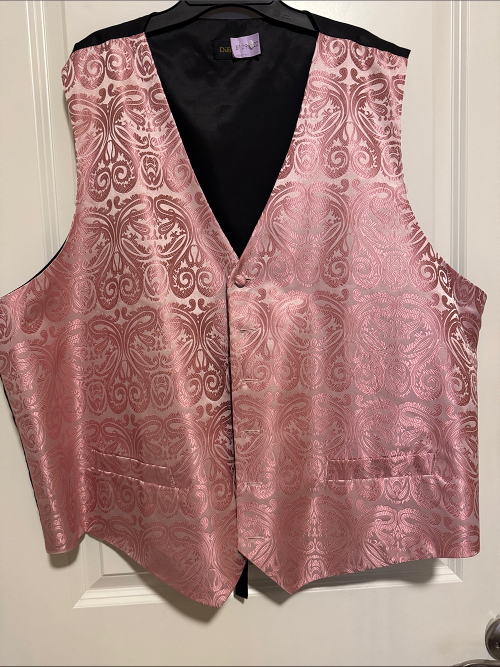 Mens pink vest for bridal/elegant occasions blush pink